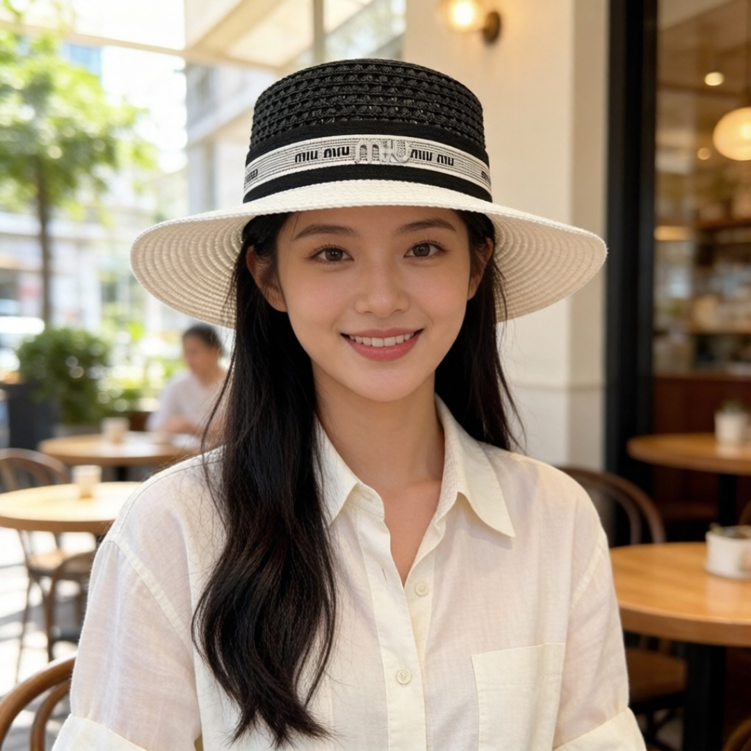 NO:866476,miumiu new flat top hat, head circumference 57cm hat straw hat fisherman hat baseball cap, hat, miumiu, espadrilles, hats19860909miumiu缪缪新款平顶礼帽,头围57cm帽子草帽渔夫帽棒球帽,帽子,miumiu,espadrilles,hats,hat