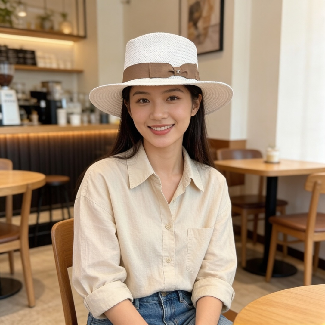 PChanel香奈儿礼帽，高端定制，头围57cm