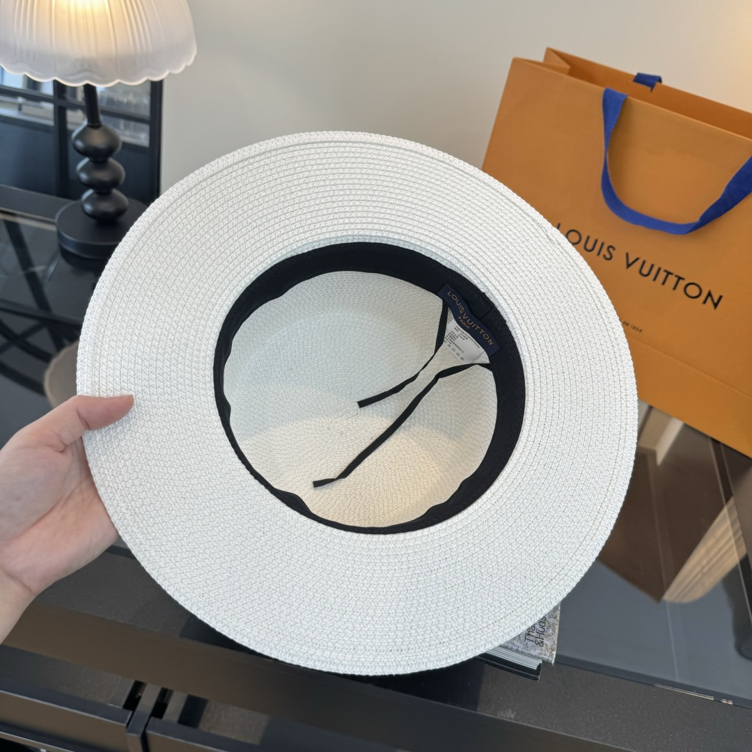 PLV路易威登平顶礼帽，头围57cm