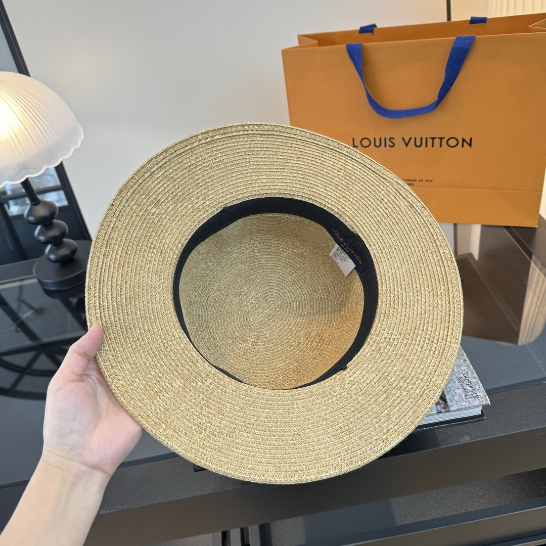 PLV路易威登平顶礼帽，头围57cm