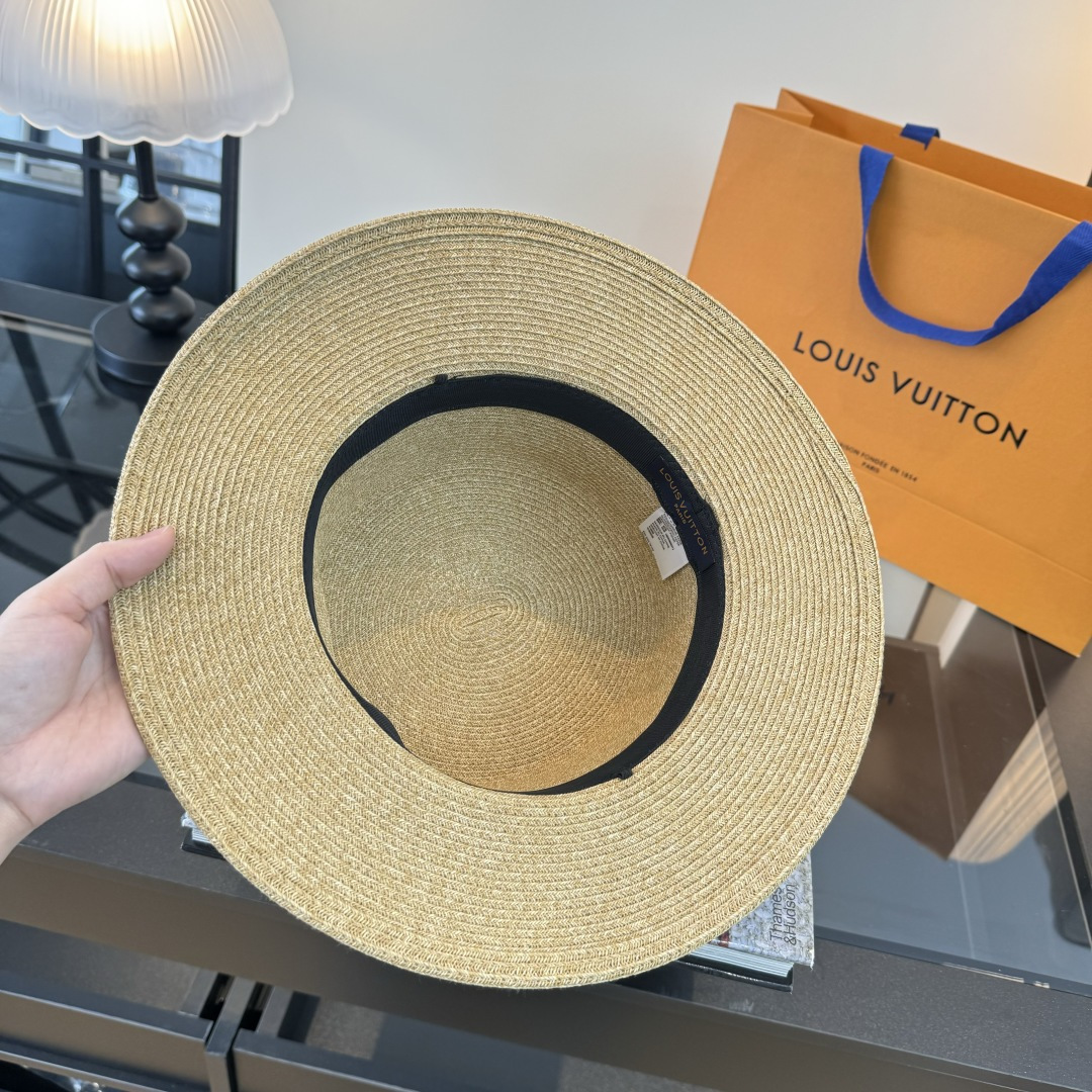 PLV路易威登平顶礼帽，头围57cm