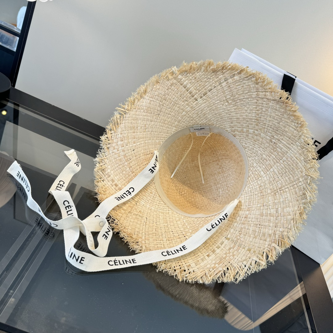 PCeline赛琳拉菲草帽，头围57cm
