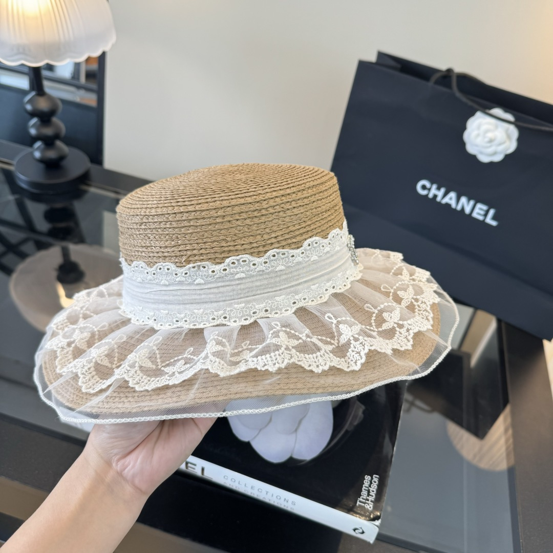PChanel香奈儿夏日草帽，头围57cm