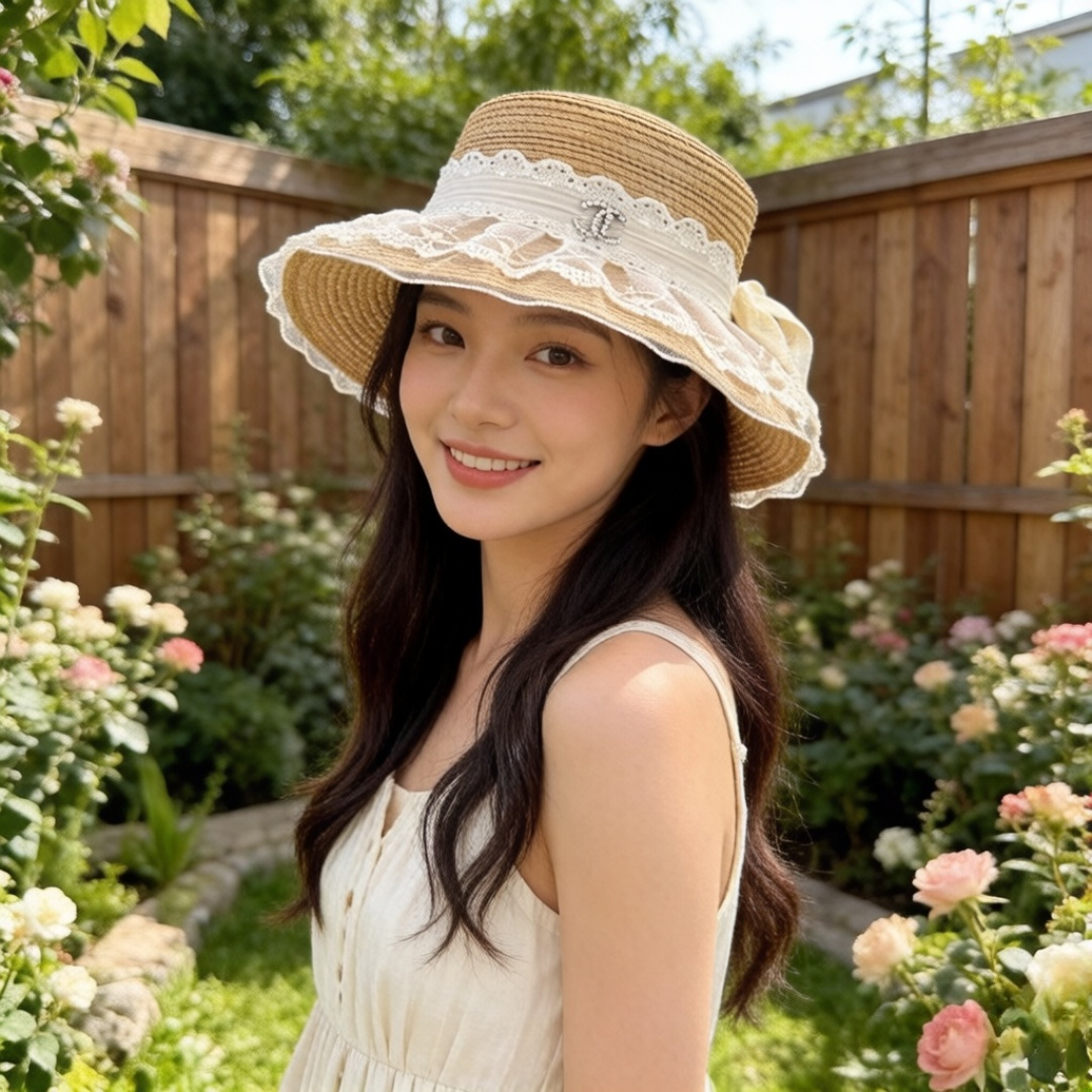 PChanel香奈儿夏日草帽，头围57cm