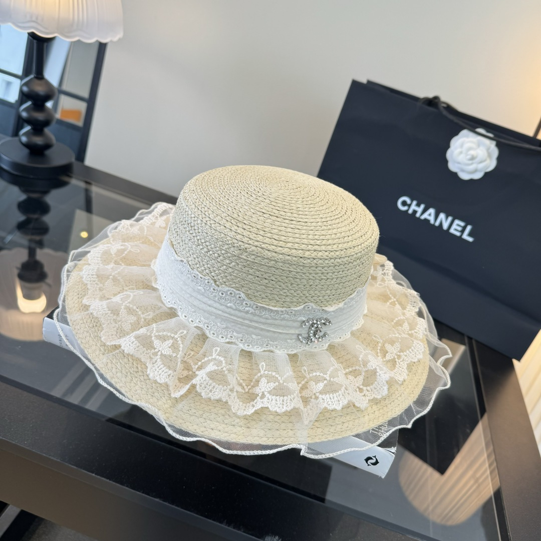 PChanel香奈儿夏日草帽，头围57cm