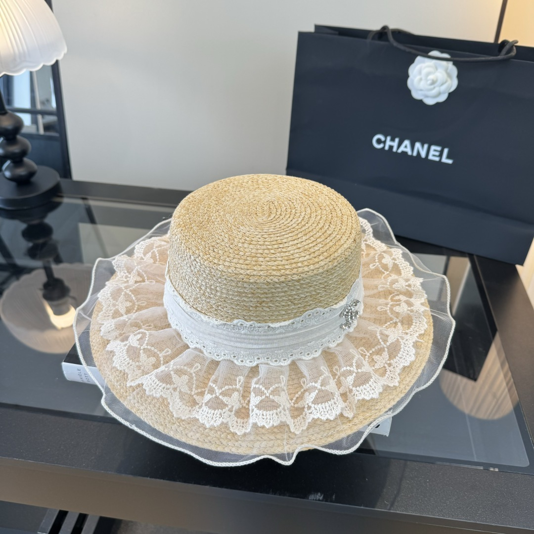 PChanel香奈儿夏日草帽，头围57cm