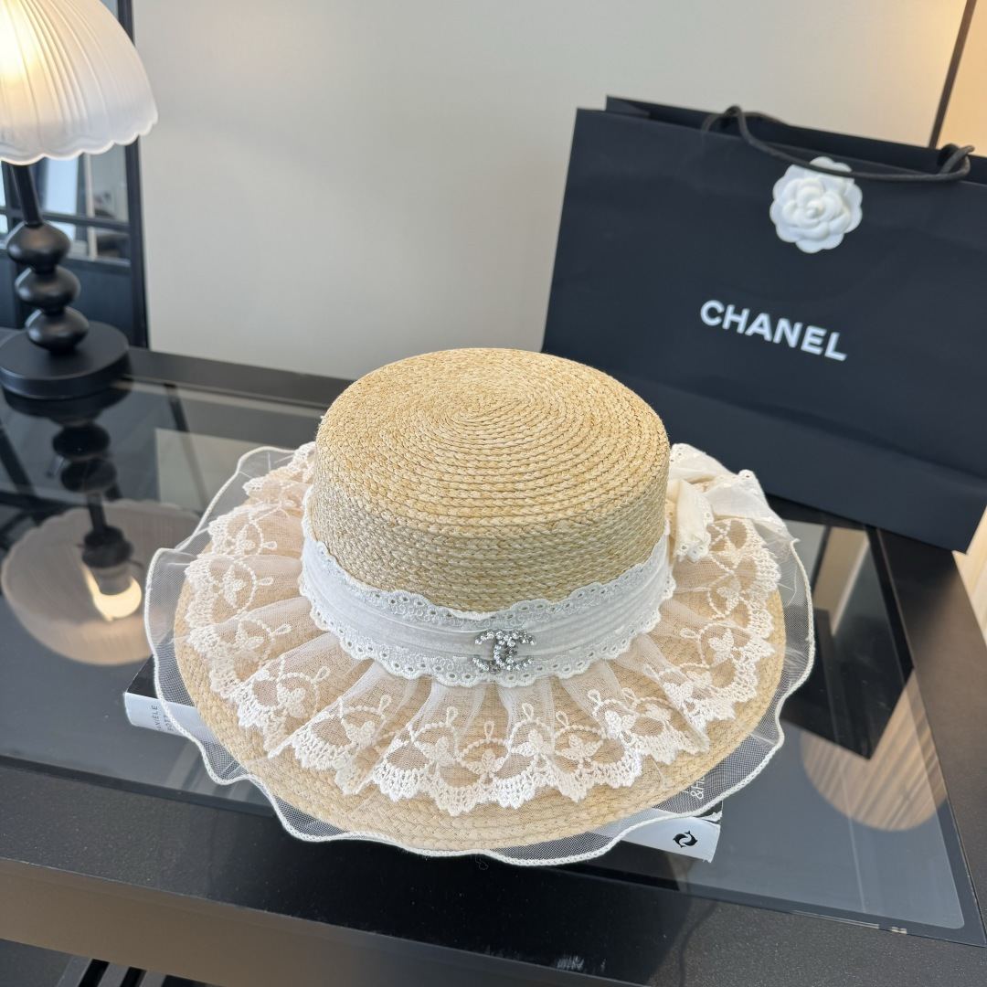 PChanel香奈儿夏日草帽，头围57cm