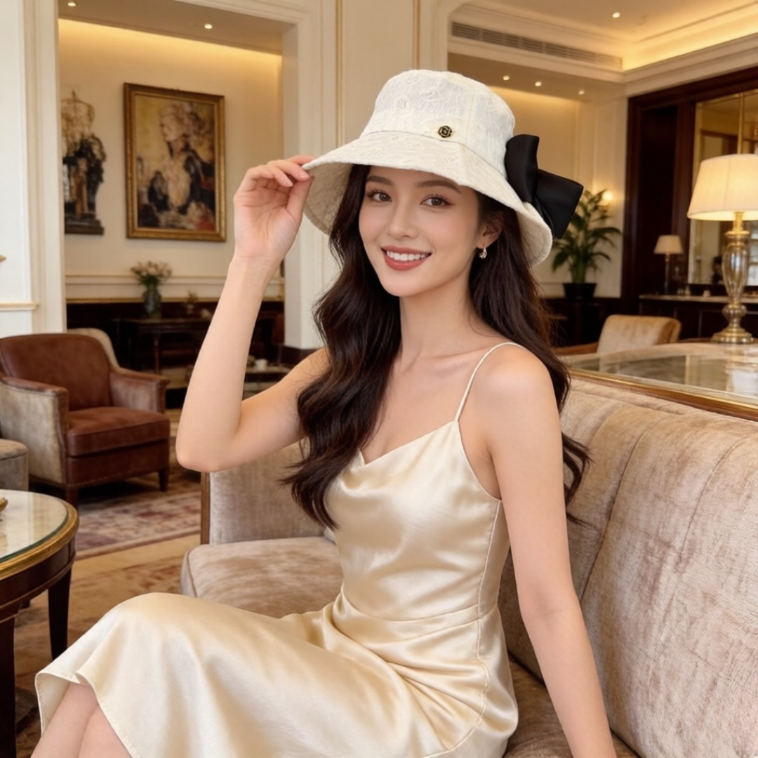 P Chanel香奈儿名媛风渔夫帽