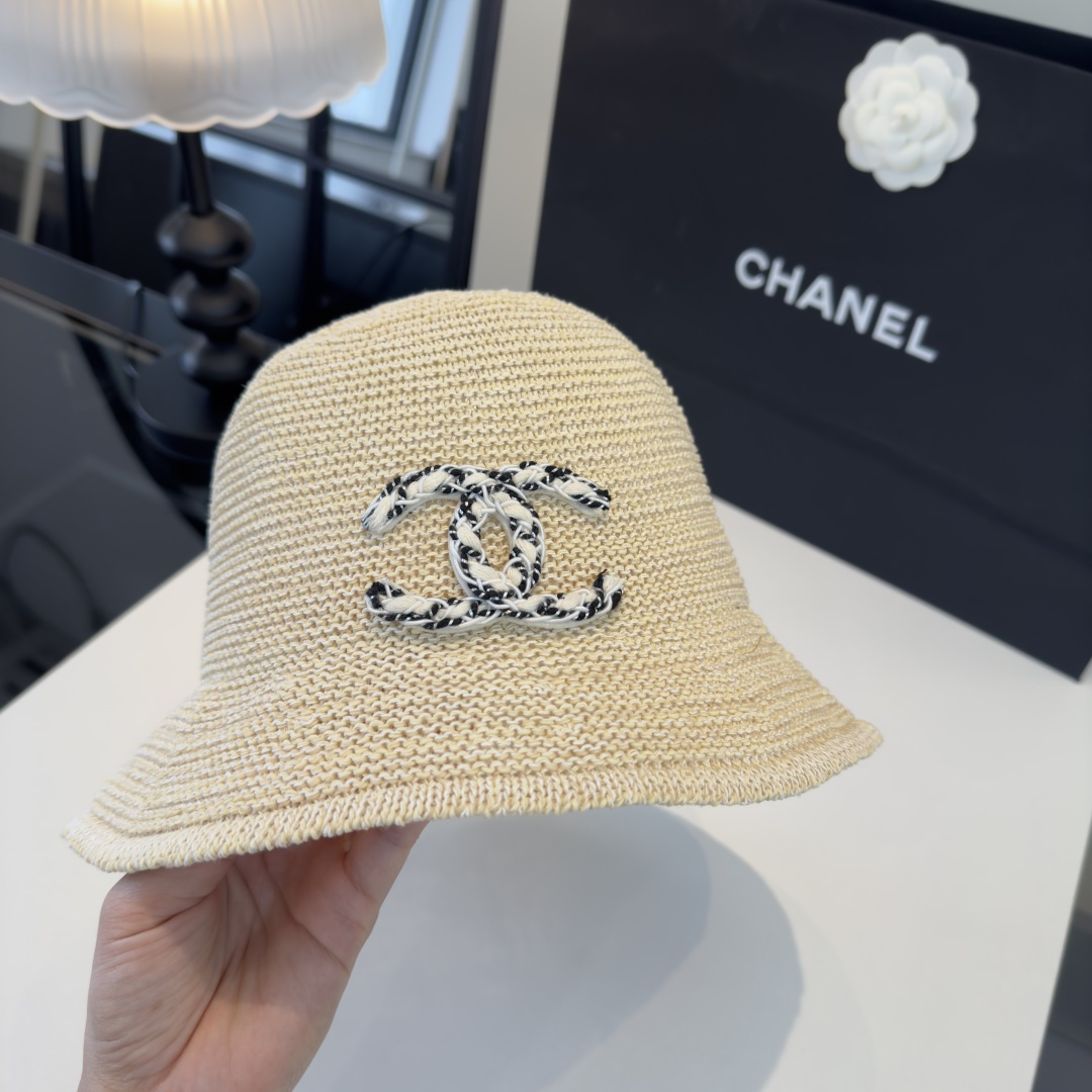 P Chanel香奈儿针织渔夫帽，名媛风