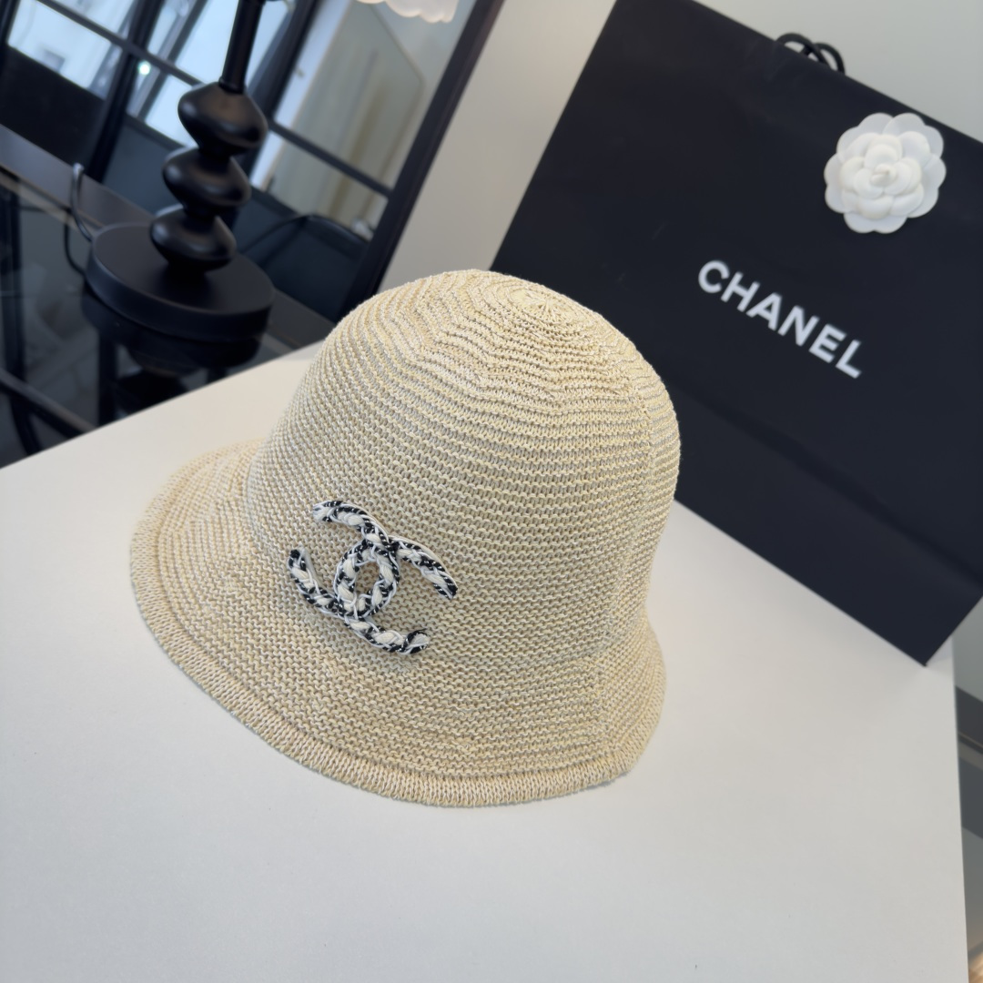 P Chanel香奈儿针织渔夫帽，名媛风