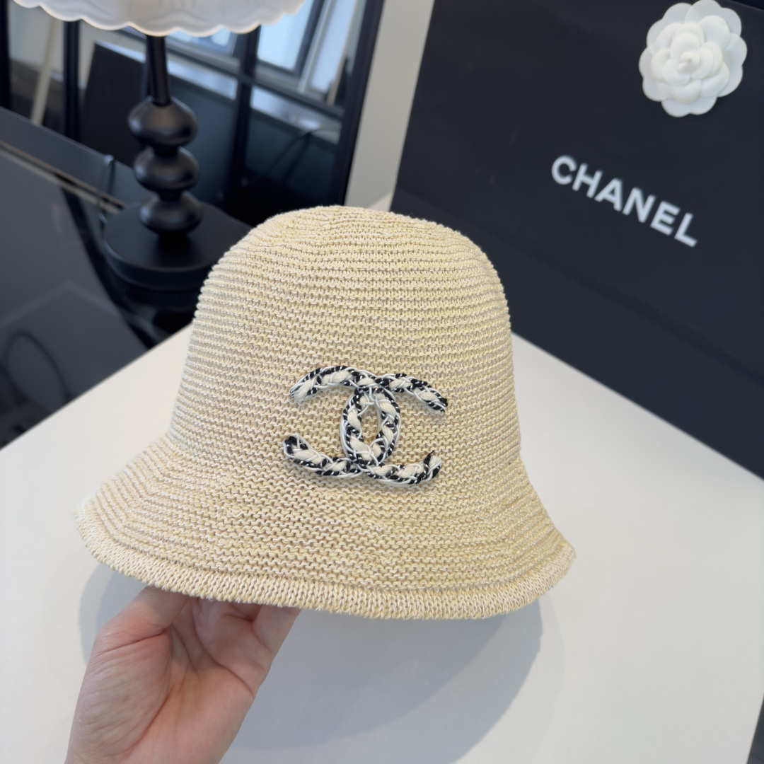P Chanel香奈儿针织渔夫帽，名媛风