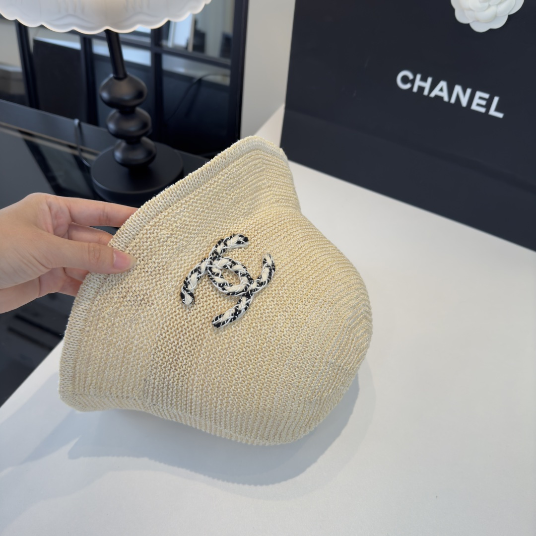 P Chanel香奈儿针织渔夫帽，名媛风