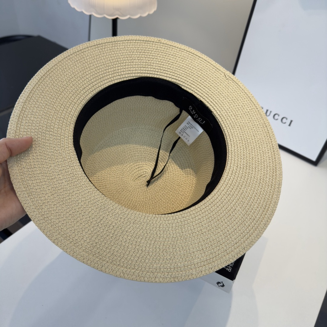 P Gucci古奇新款蕾丝平顶，小清新设计，头围57cm
