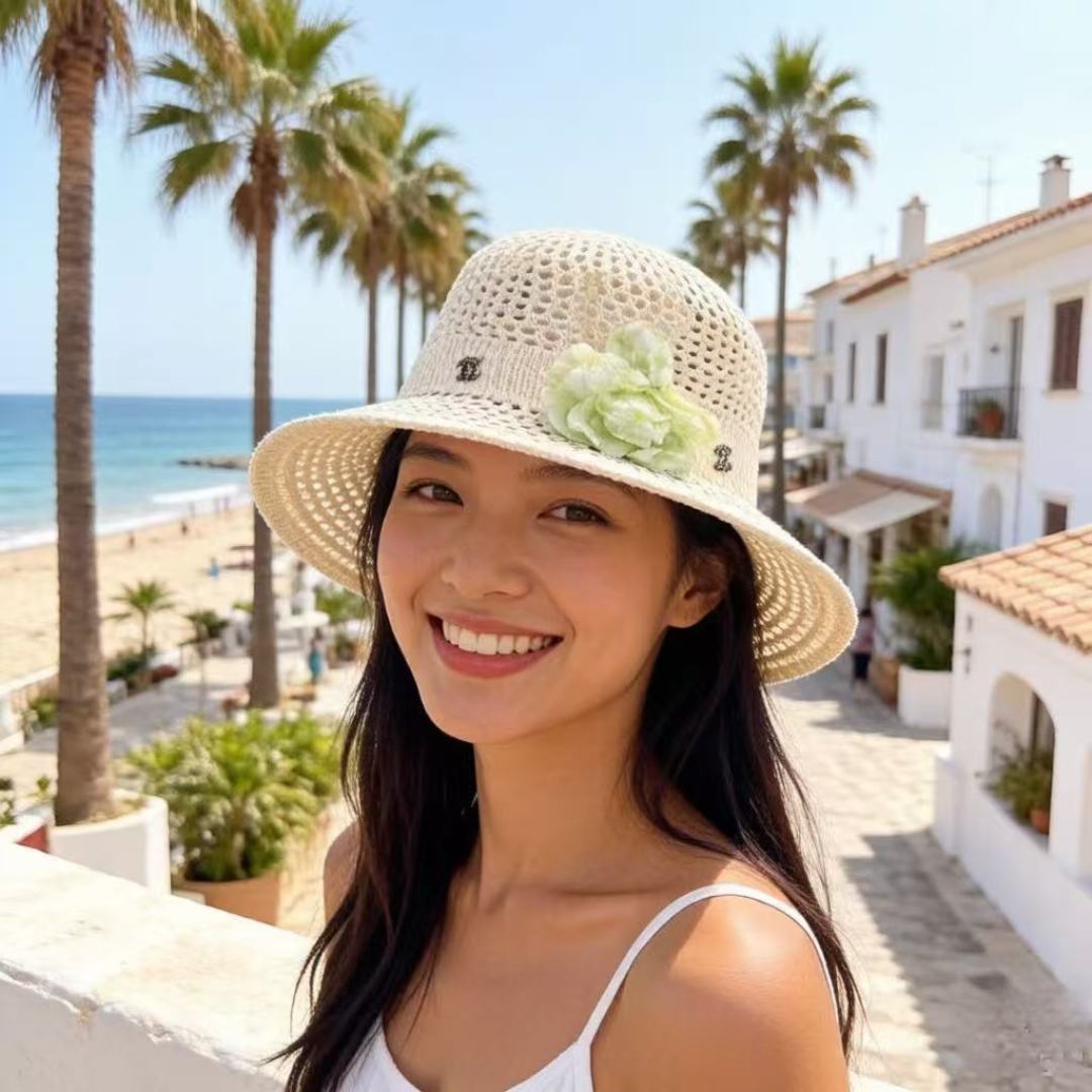 P Chanel香奈儿针织礼帽，头围57cm