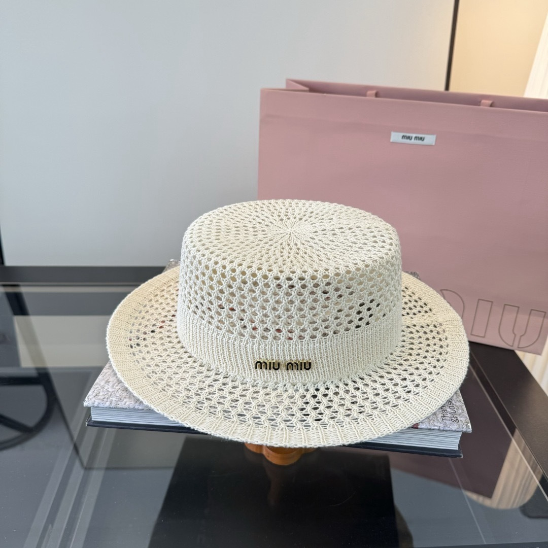 P miumiu缪缪新款针织礼帽，头围57cm