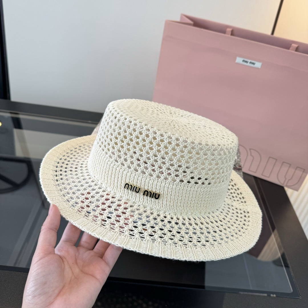 P miumiu缪缪新款针织礼帽，头围57cm