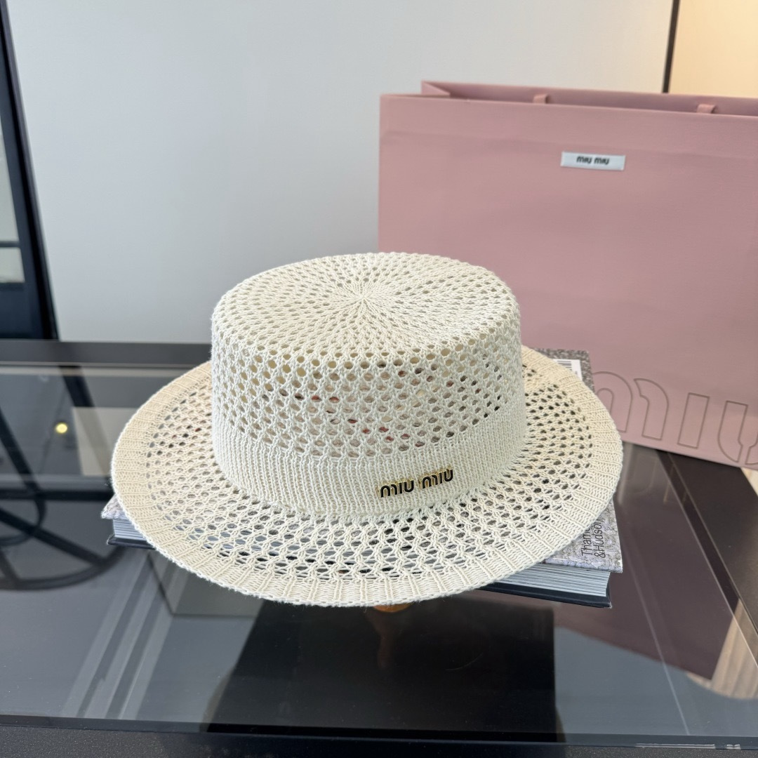 P miumiu缪缪新款针织礼帽，头围57cm