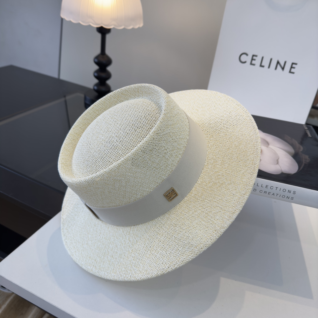 P Celine赛琳新款礼帽，台湾PP草帽沿，头围57cm