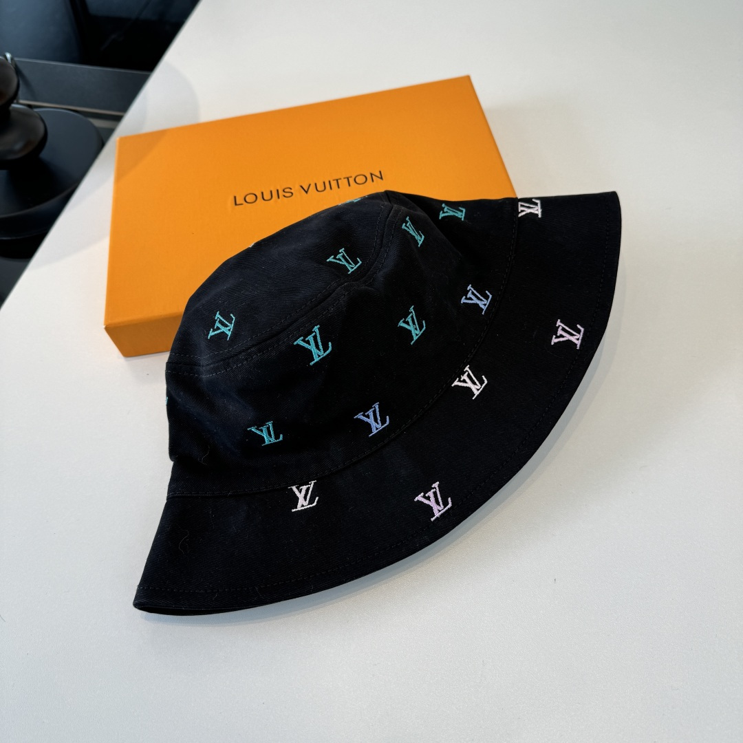 LV Graffiti Monogram Denim Bucket Hat