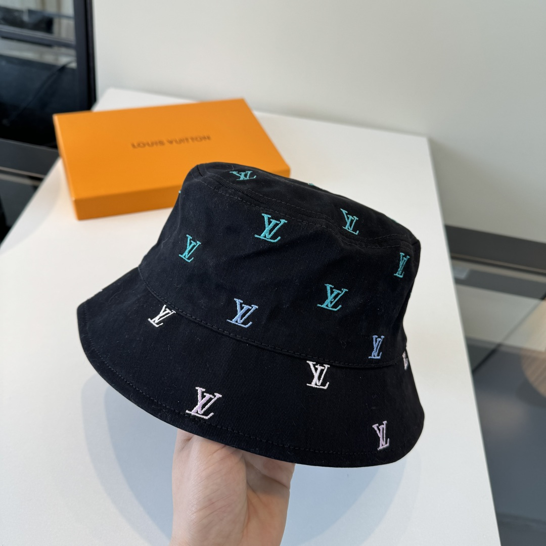 LV Graffiti Monogram Denim Bucket Hat