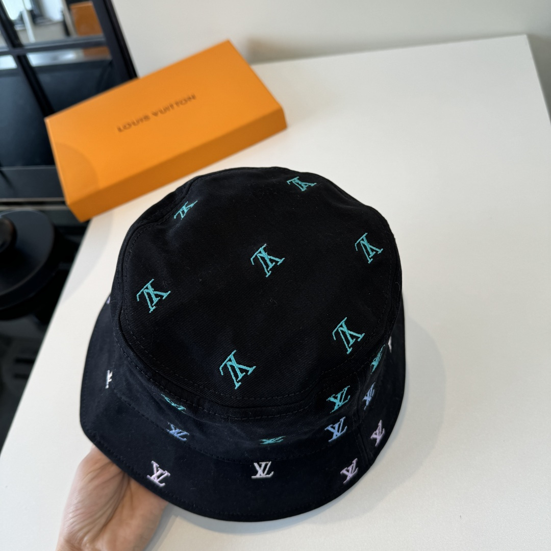 LV Graffiti Monogram Denim Bucket Hat