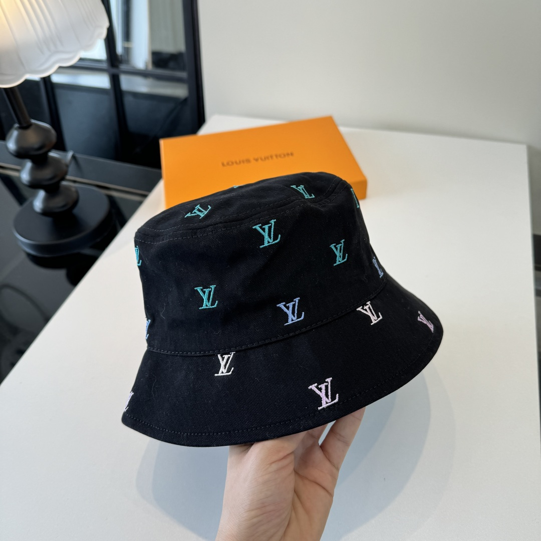 LV Graffiti Monogram Denim Bucket Hat