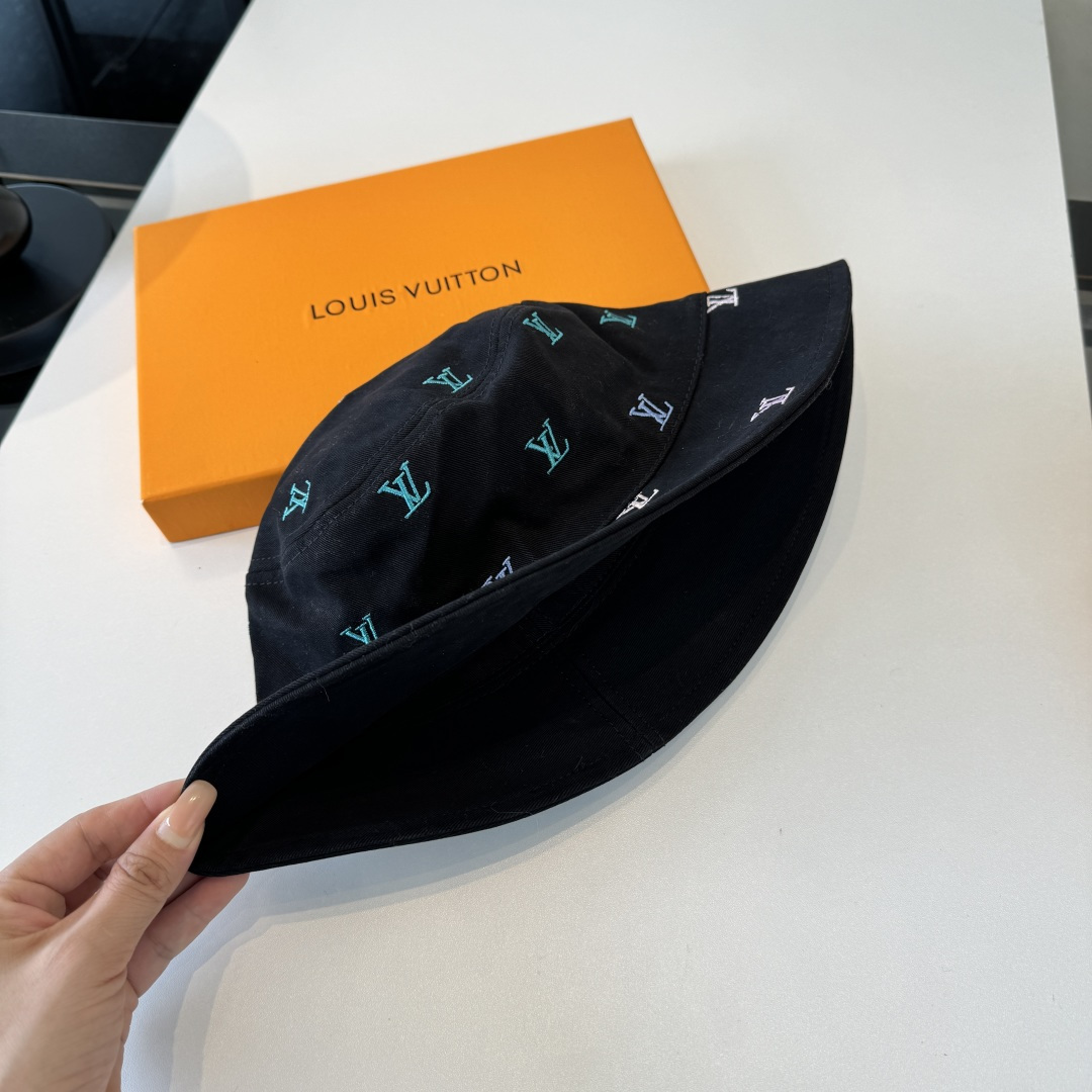 LV Graffiti Monogram Denim Bucket Hat