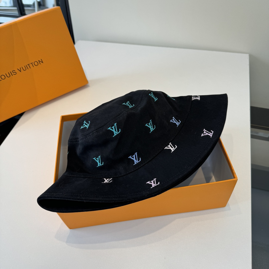 LV Graffiti Monogram Denim Bucket Hat