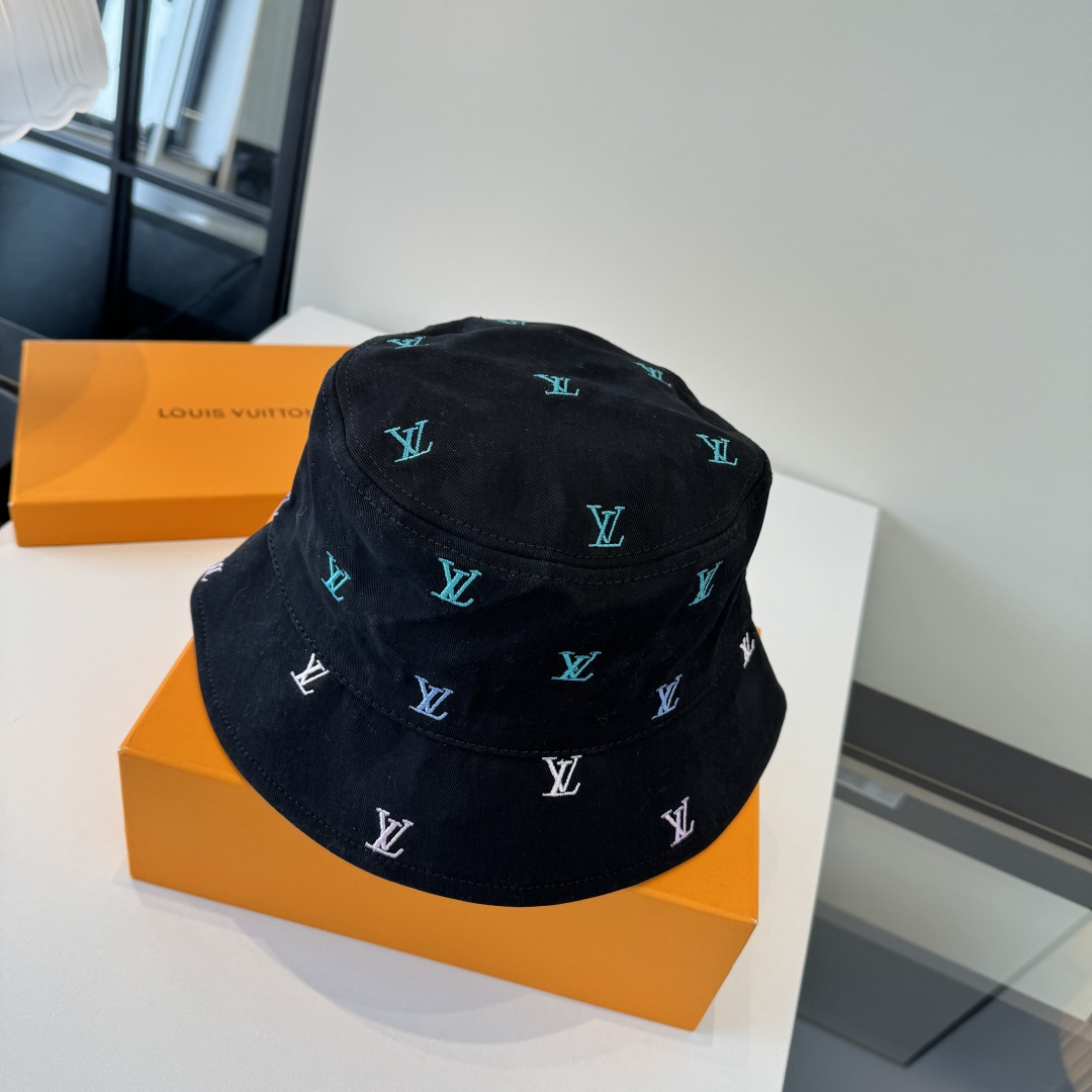 LV Graffiti Monogram Denim Bucket Hat