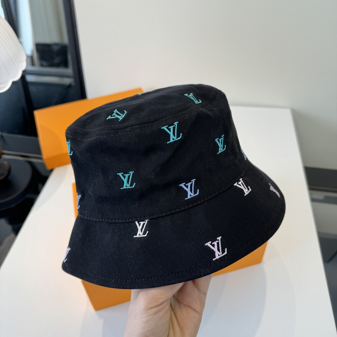LV Graffiti Monogram Denim Bucket Hat