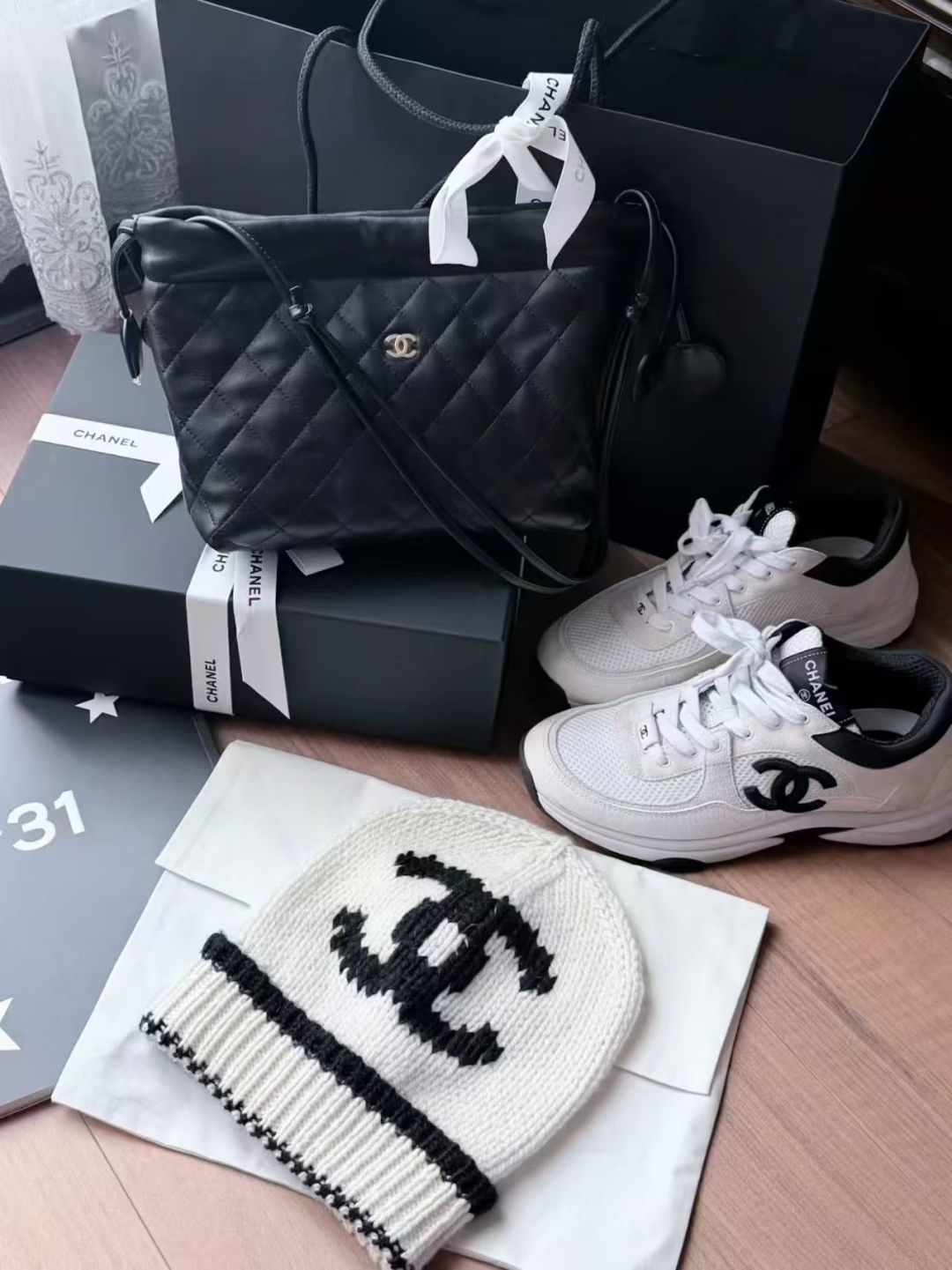 P Chanel香奈儿新款针织毛线帽，男女通用款