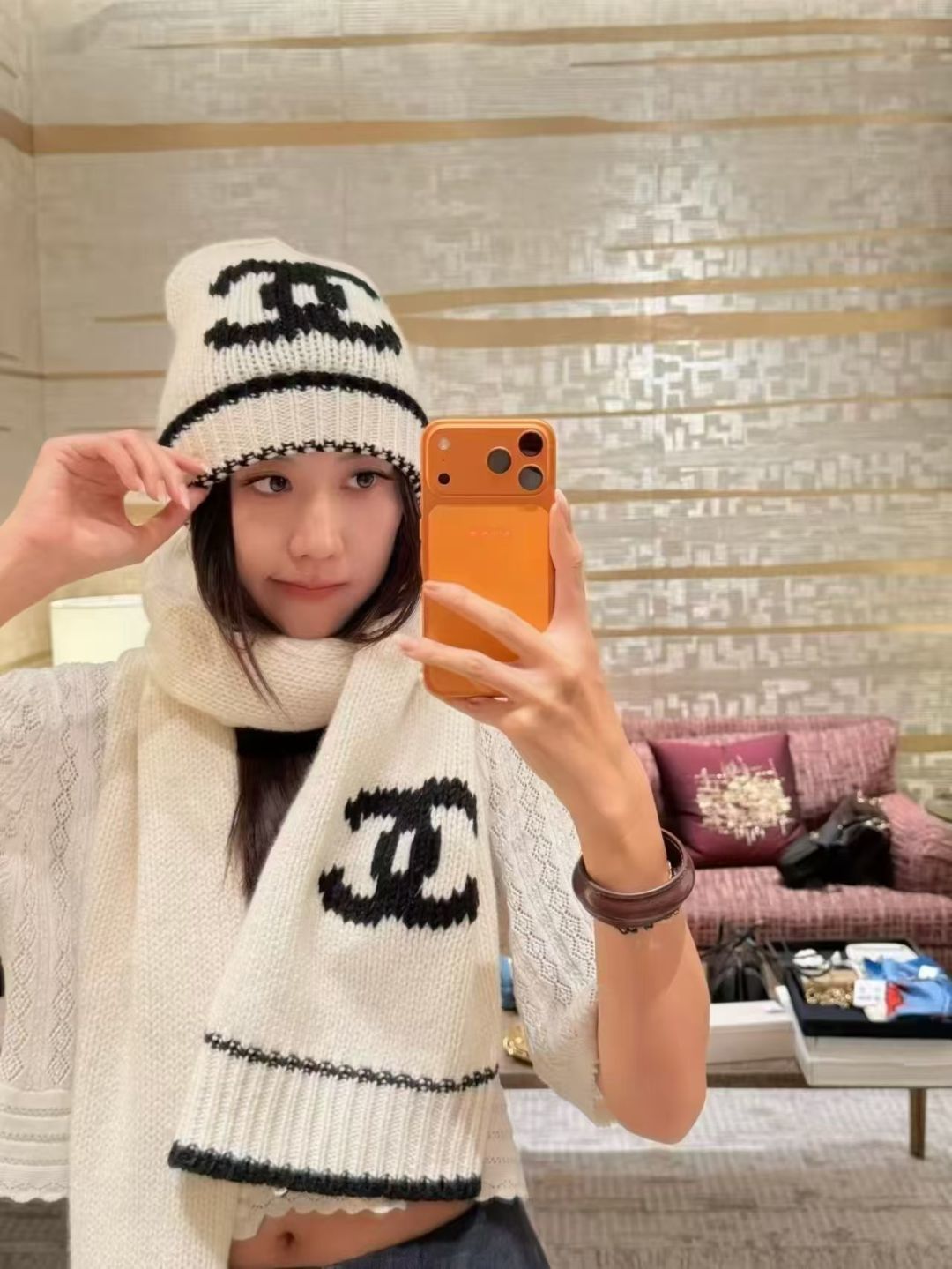 P Chanel香奈儿新款针织毛线帽，男女通用款