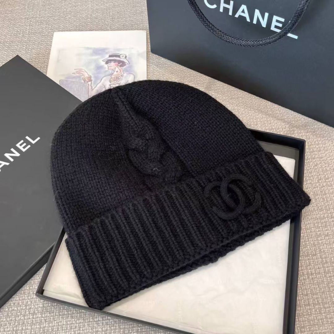 P Chanel香奈儿新款针织毛线帽，男女通用款