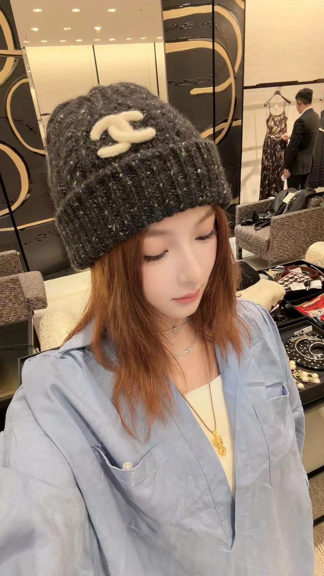 P Chanel香奈儿新款针织毛线帽，男女通用款