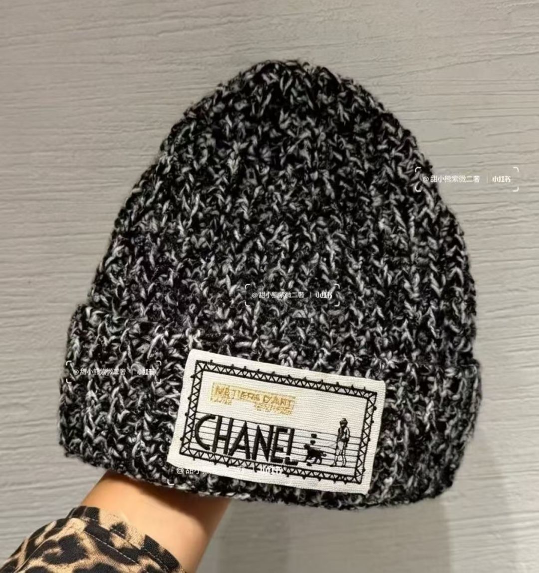 P Chanel香奈儿新款针织毛线帽，男女通用款