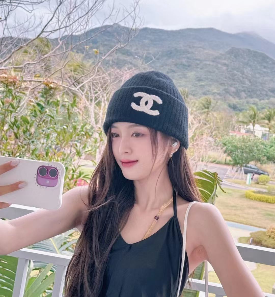 P Chanel香奈儿新款针织毛线帽，男女通用款