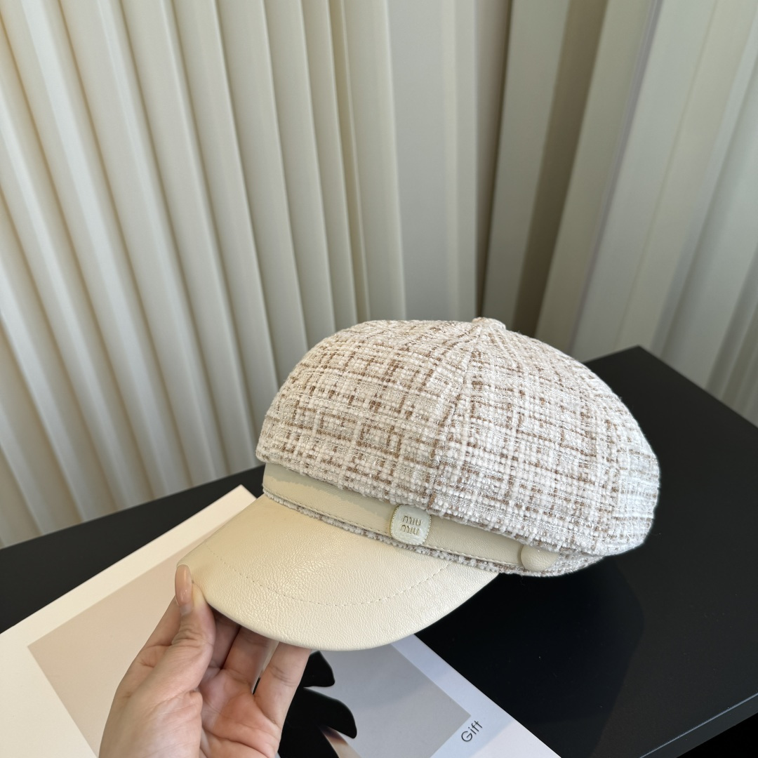 P miumiu缪缪新款军帽