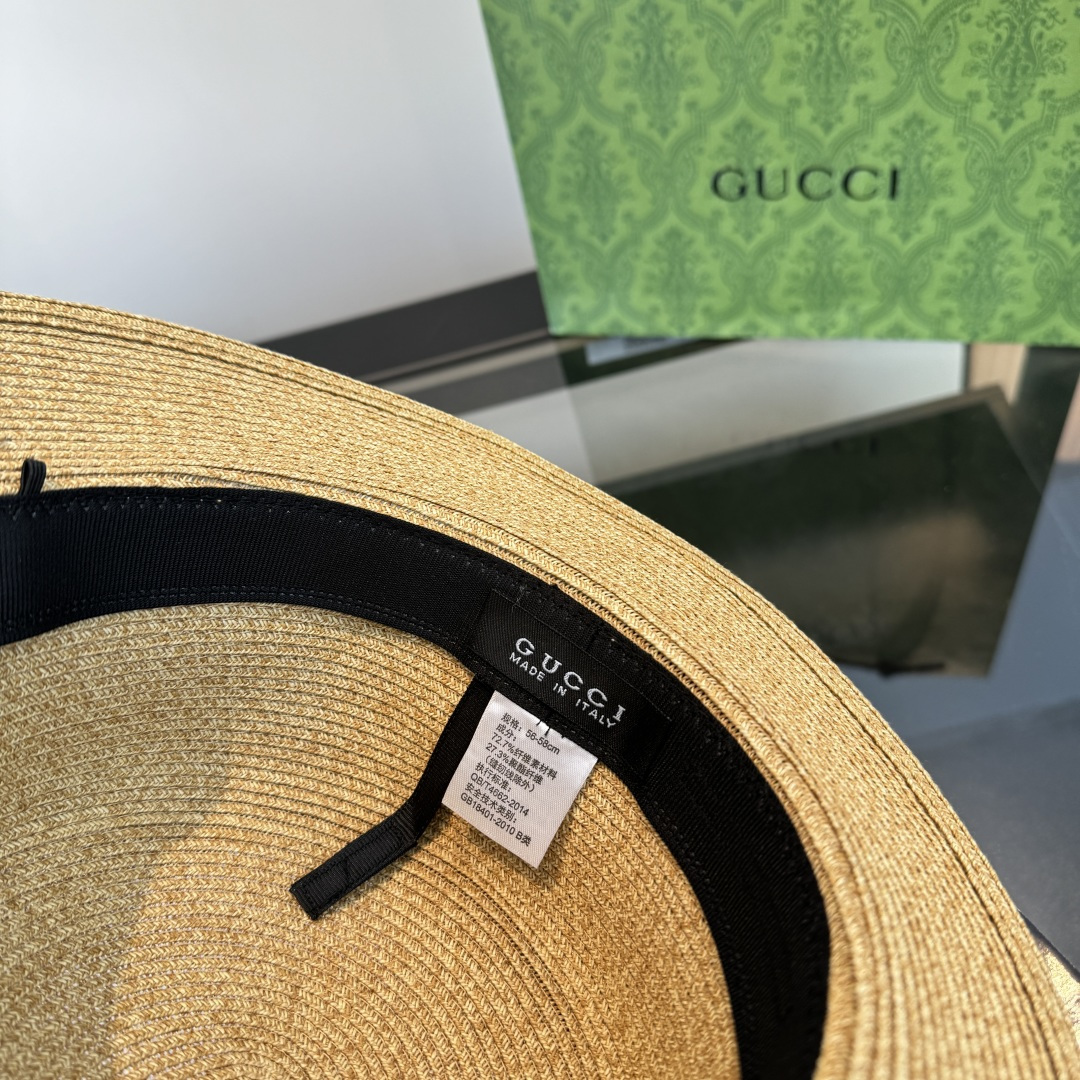 P Gucci古奇新款草帽