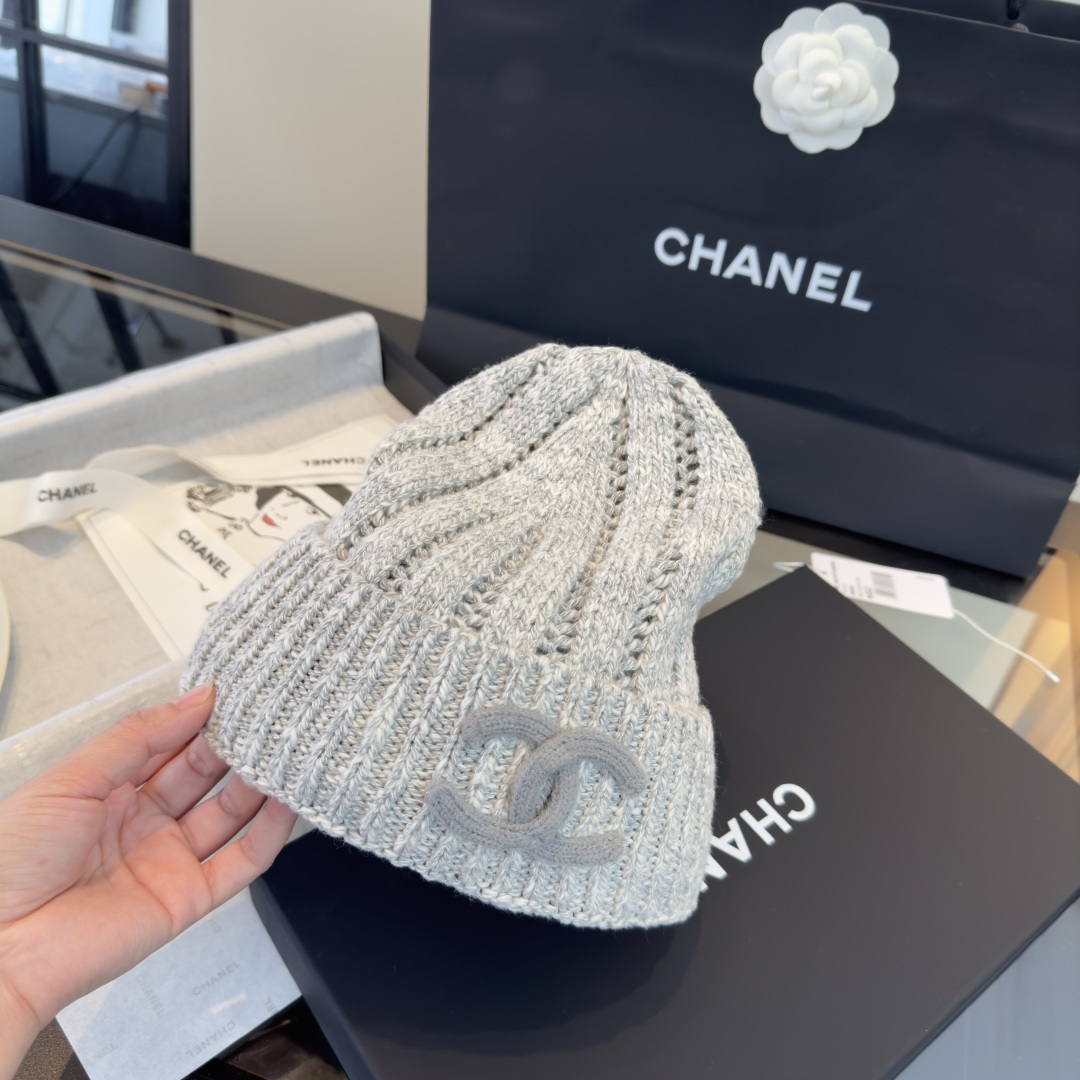 P Chanel香奈儿新款毛线帽