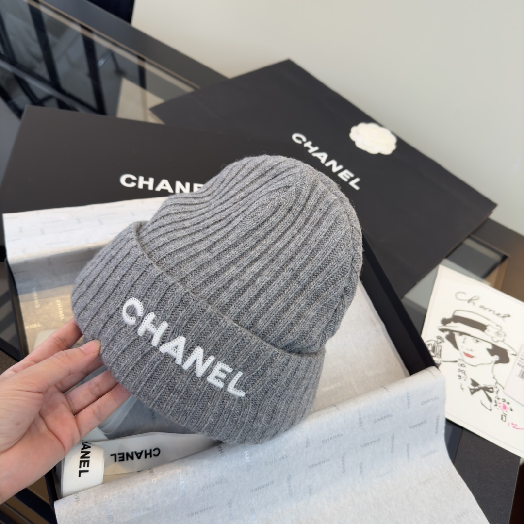P Chanel香奈儿新款毛线帽