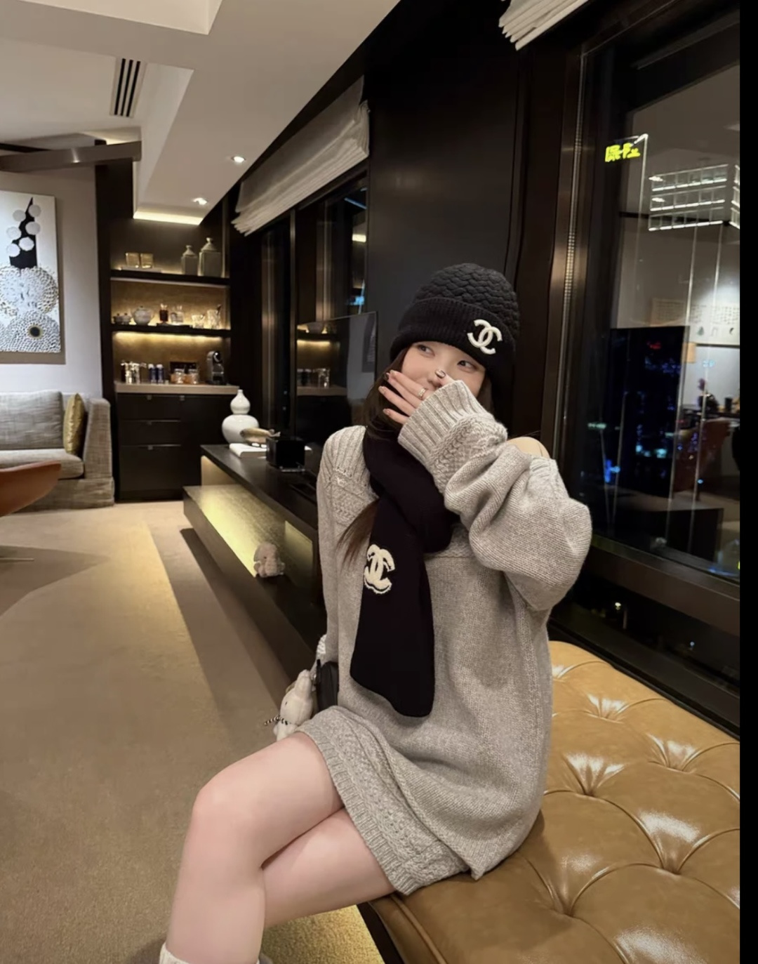 P Chanel香奈儿新款毛线帽