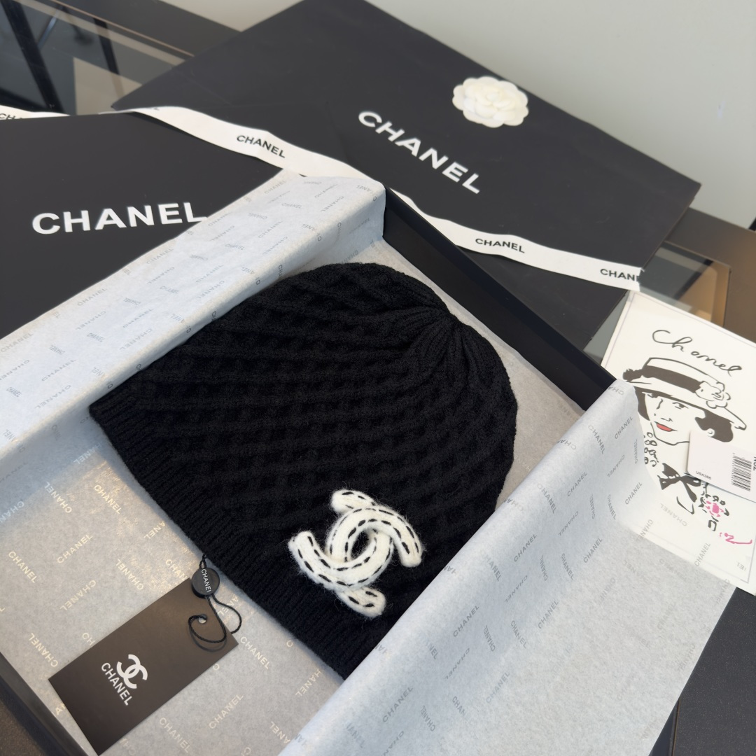 P Chanel香奈儿新款毛线帽