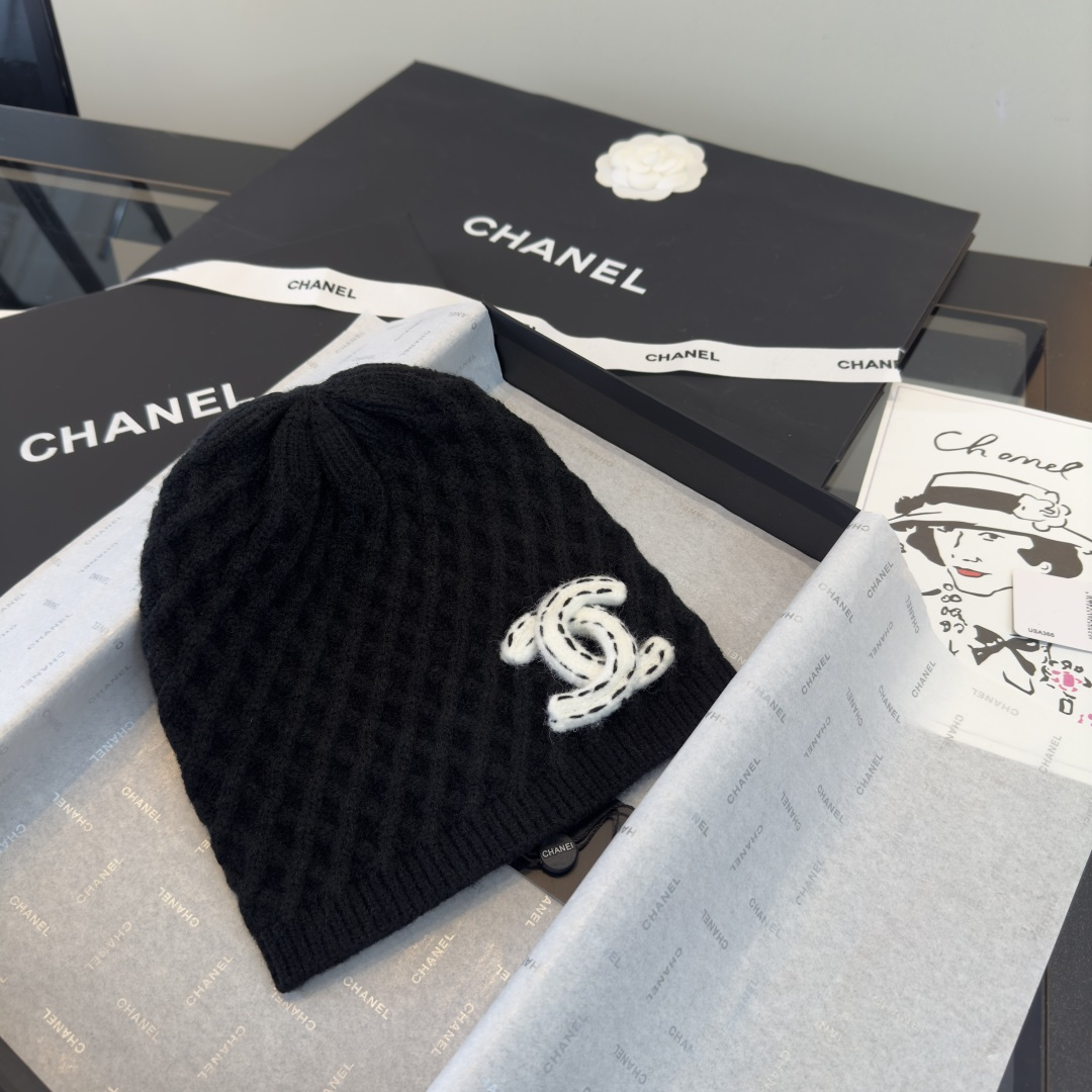 P Chanel香奈儿新款毛线帽