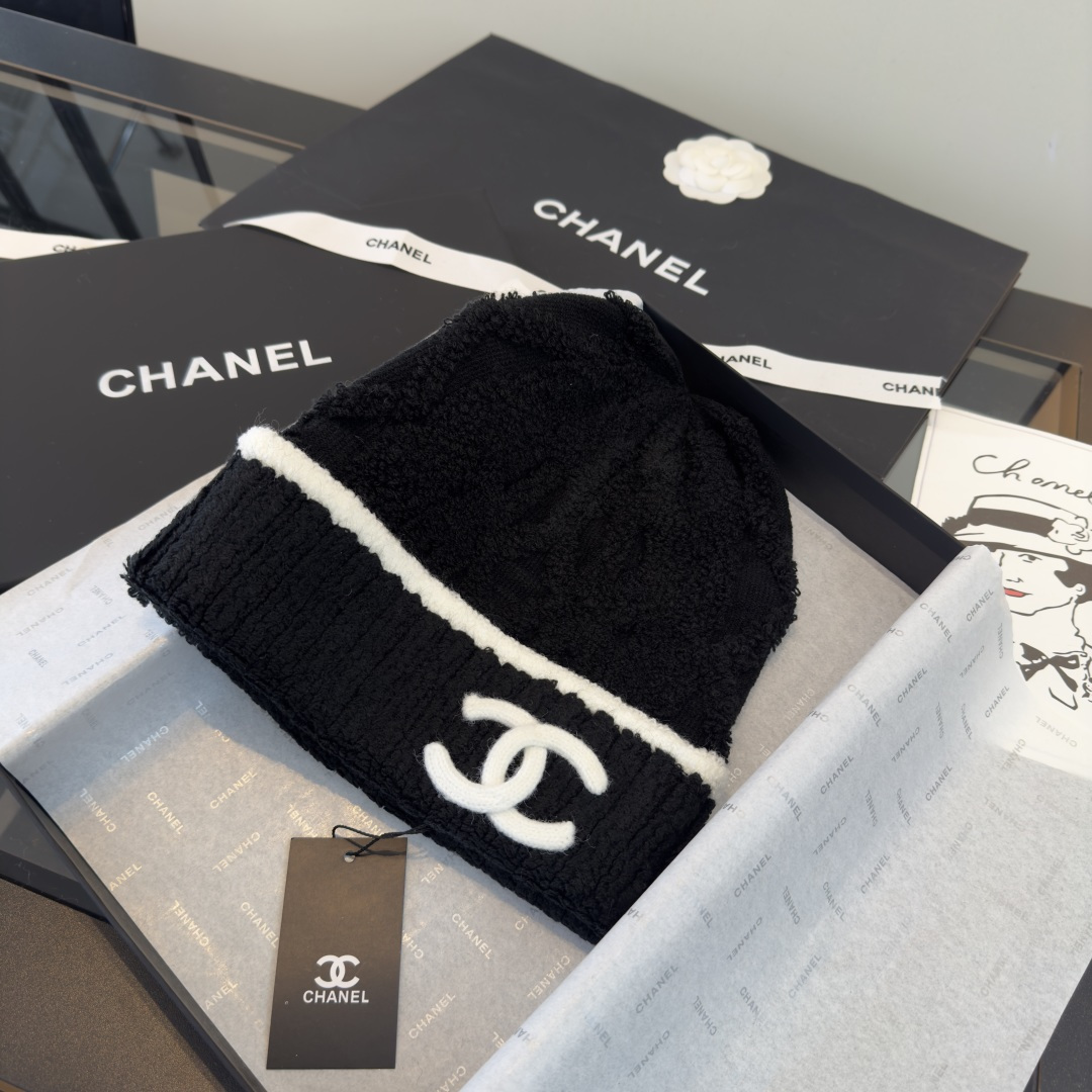 P Chanel香奈儿新款毛线帽