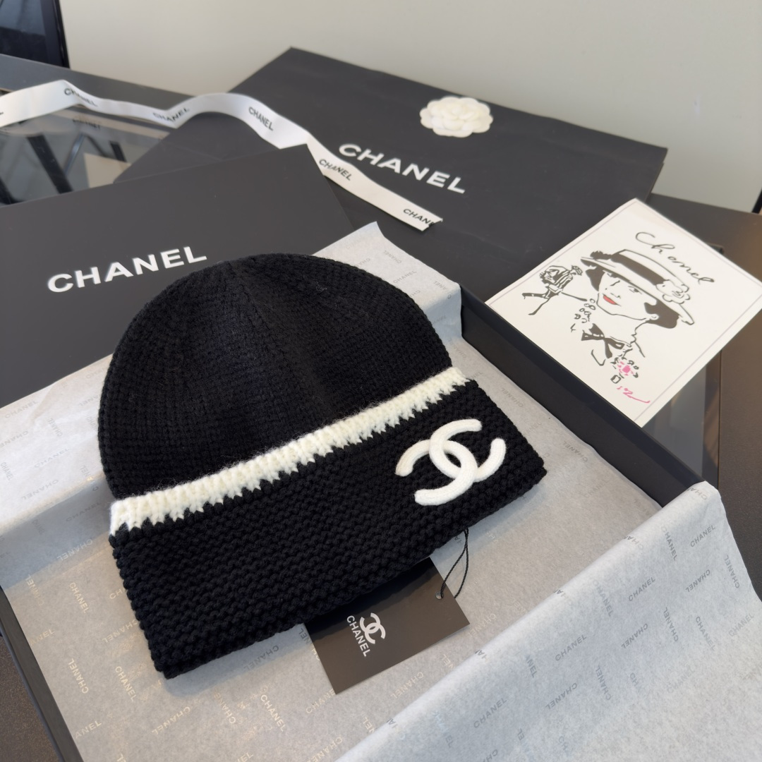 P Chanel香奈儿新款毛线帽