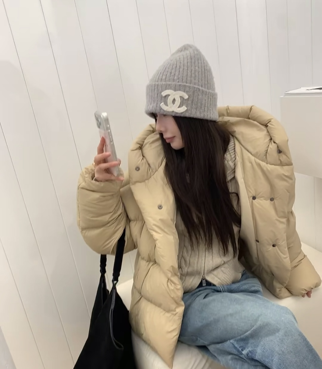 P Chanel香奈儿新款毛线帽