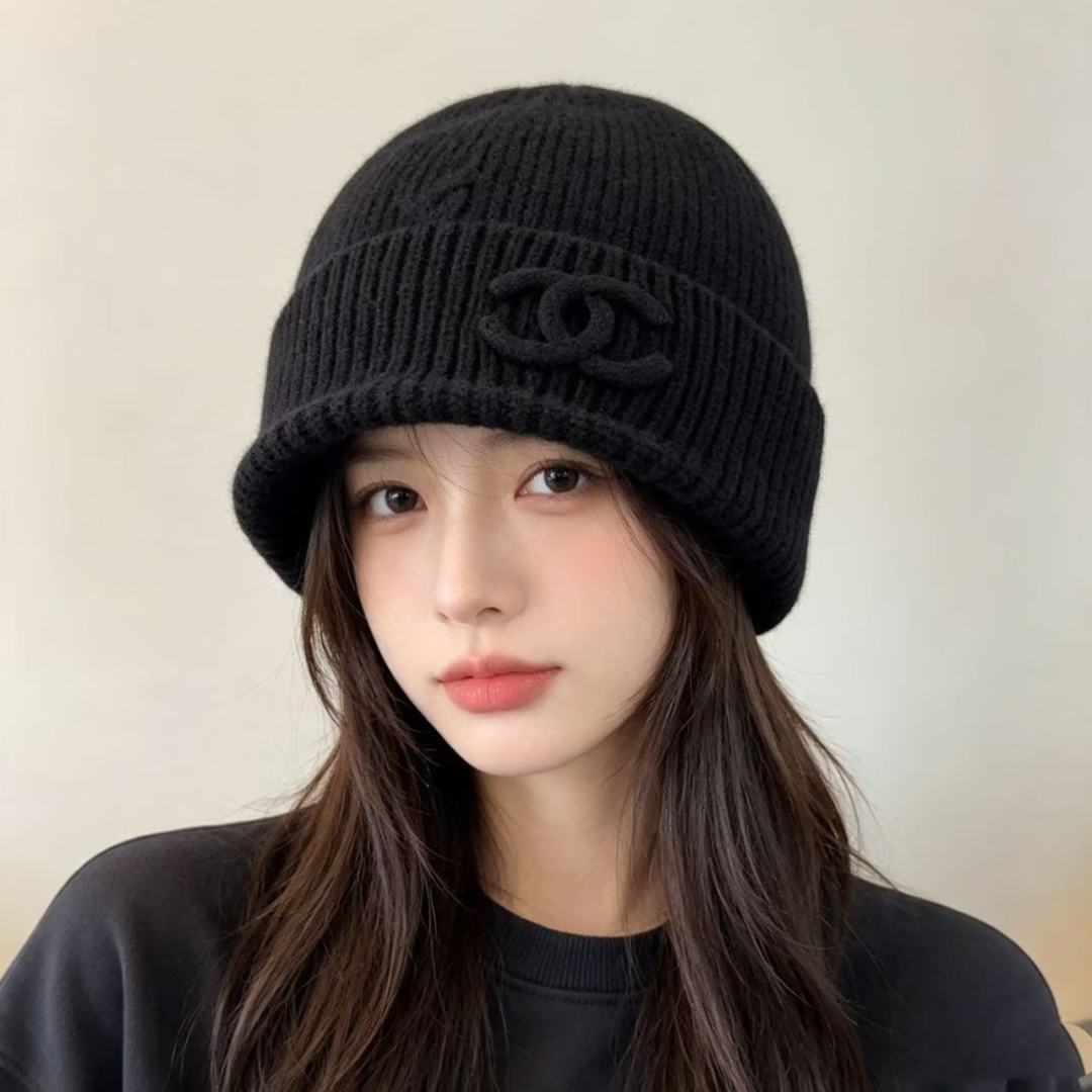 P Chanel香奈儿新款针织毛线帽