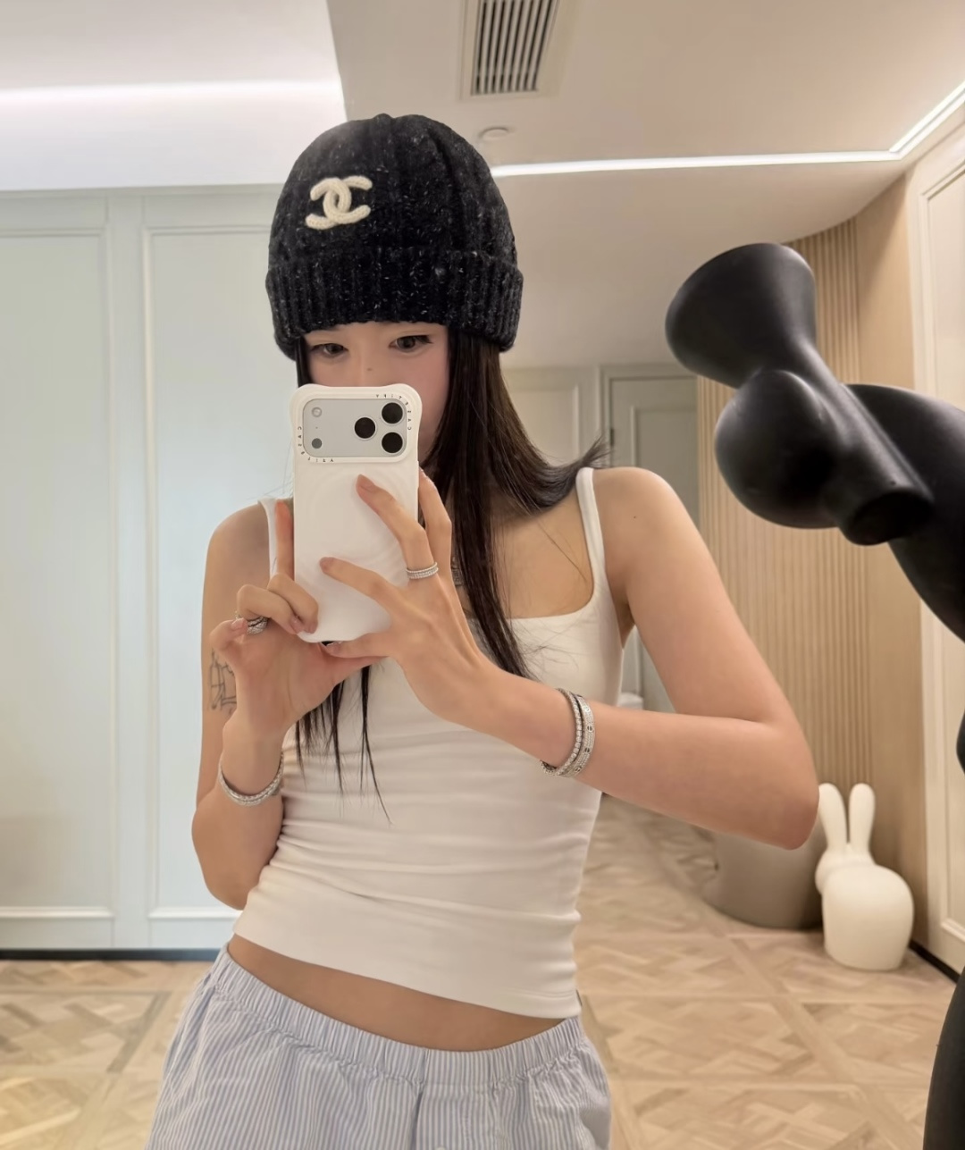 P Chanel香奈儿新款针织毛线帽