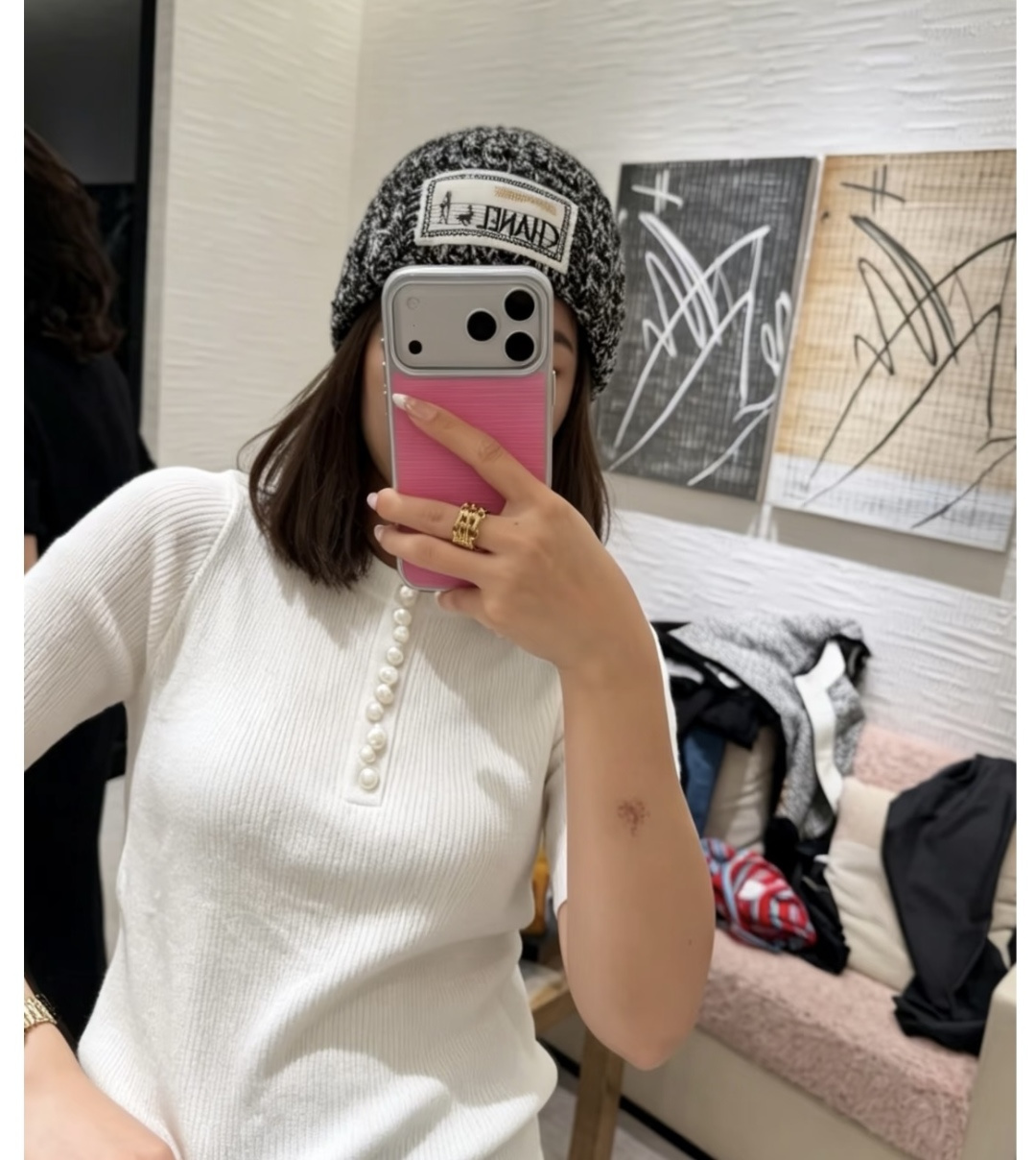P Chanel香奈儿新款针织毛线帽