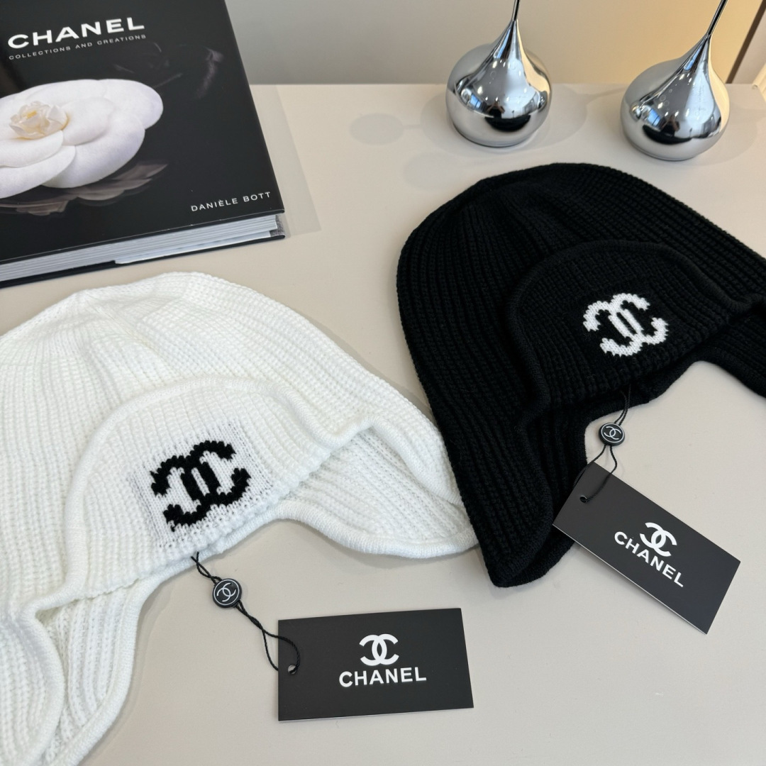 Chanel香奈儿针织毛线帽、护耳帽